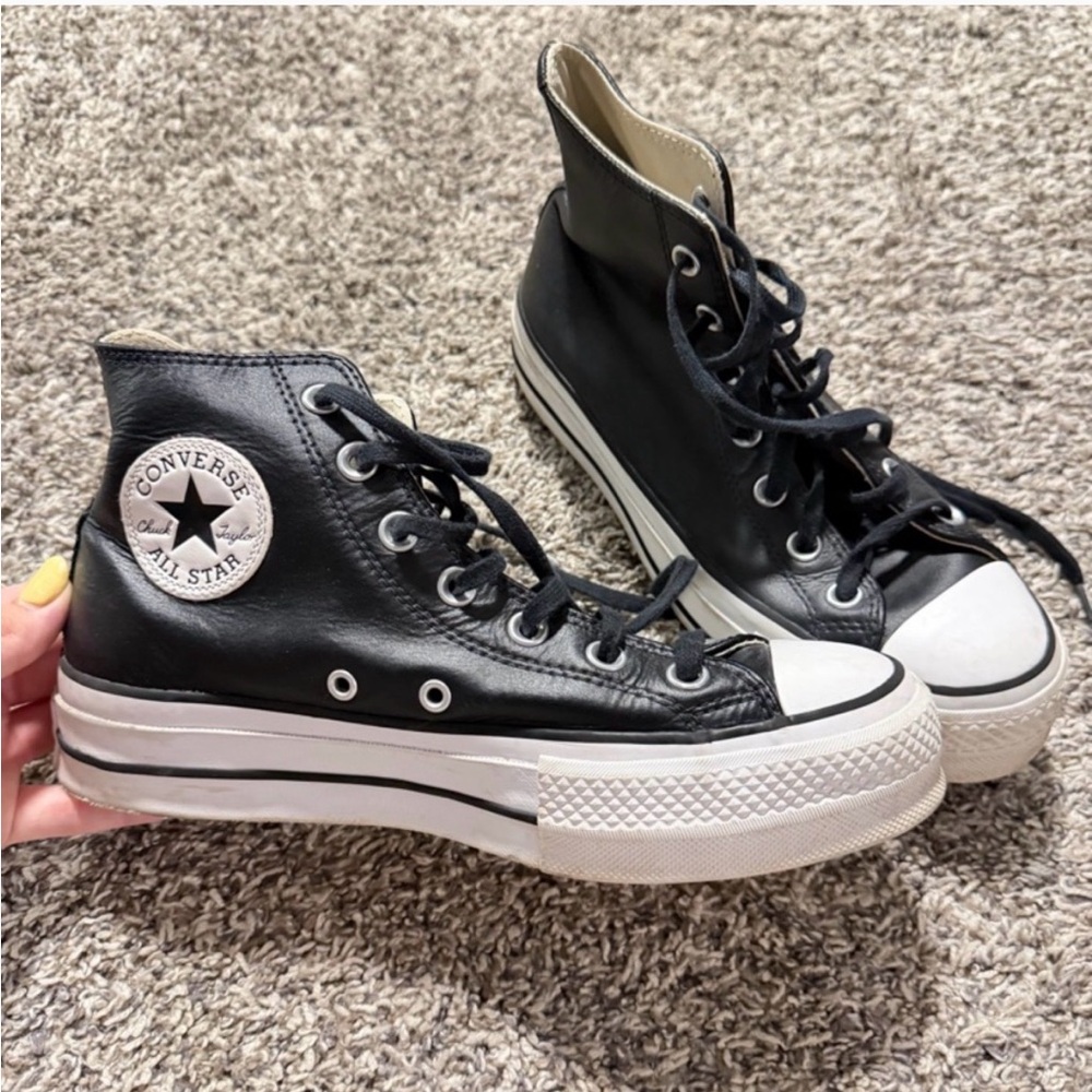 Converse Chuck Taylor All Star Platform High Top Sneakers - Black